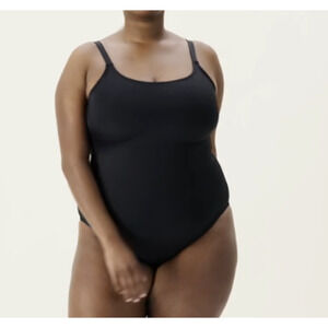 NWT Andie Women's The Amalfi Cheeky One Piece AO027 Smooth Swimsuit Black SZ XL